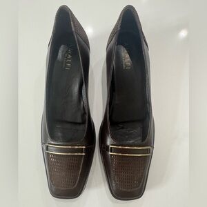 Amalfi by Rangoni Messico T Di Moro New Calf Brown Leather Loafers